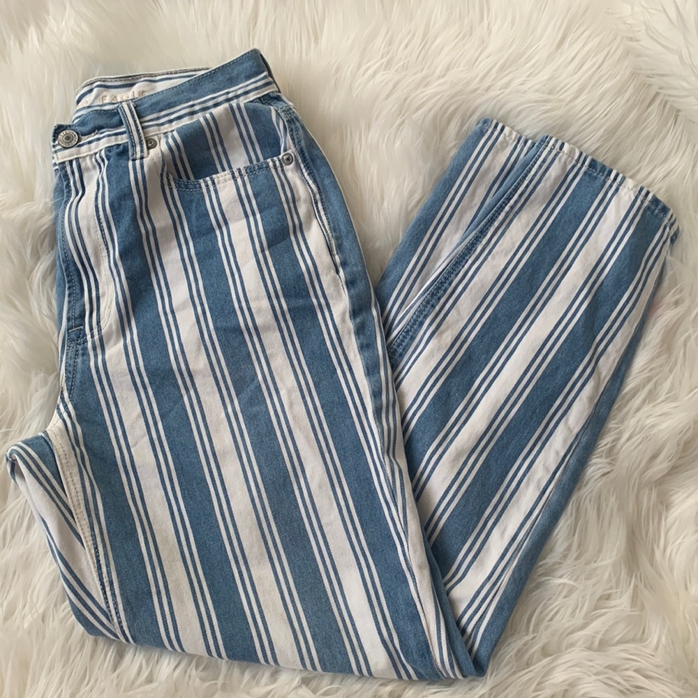 American Eagle Striped Jeans